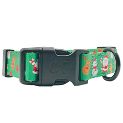 Christmas Festive Green Holiday Dog Collar